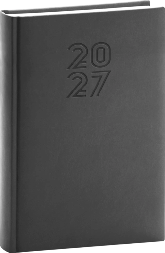 Agenda journalier Notique Aprint 2027 noir 15 × 21 cm