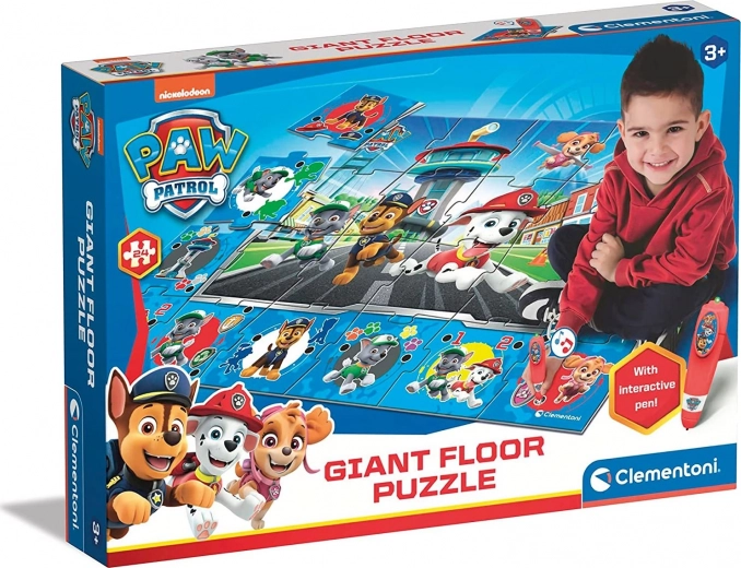 Puzzle avec tapis Pat' Patrouille, 24 pièces