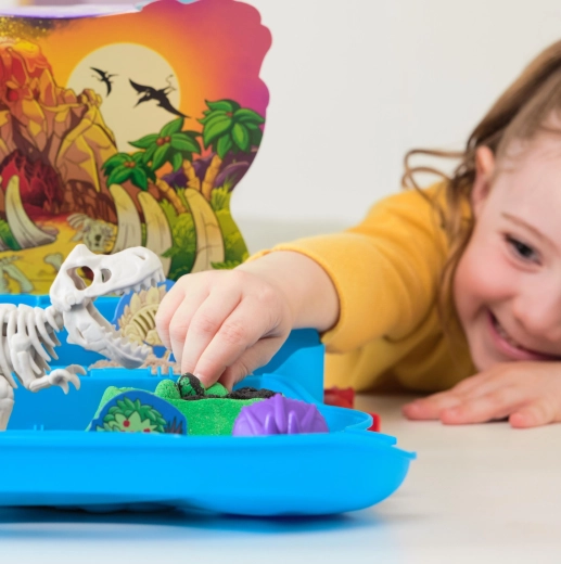 Fouilles de dinosaures et construction de scène