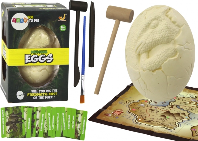 Kit d'excavation œuf de Dino avec accessoires