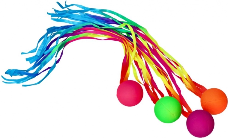 Jouet avec balles et rubans pour enfants