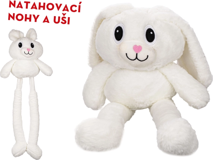 Lapin en peluche 80 cm avec longues oreilles et longues pattes