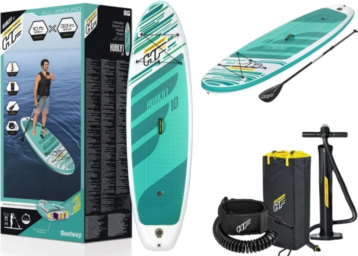 paddleboard gonflable Bestway Huaka'i 10' (305 cm) avec kit d'accessoires