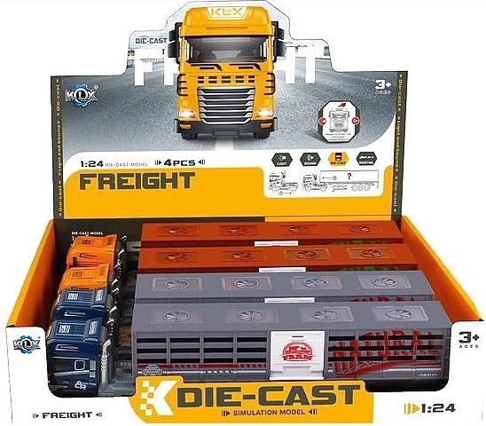Camion enfant de transport d’animaux 39 cm avec effets lumineux et sonores HAT40