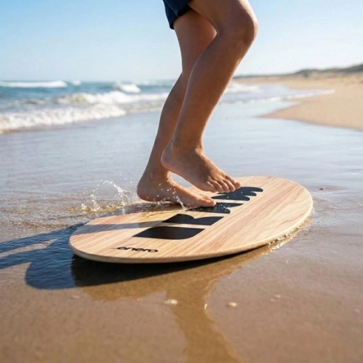 Parfait sur le sable mouillé et dans l’eau peu profonde au bord
