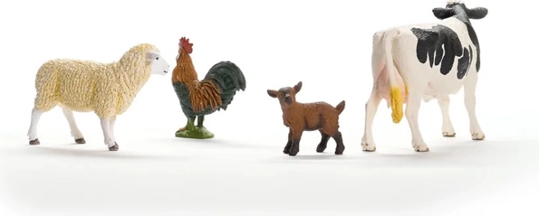 4 animaux de ferme préférés dans un seul set