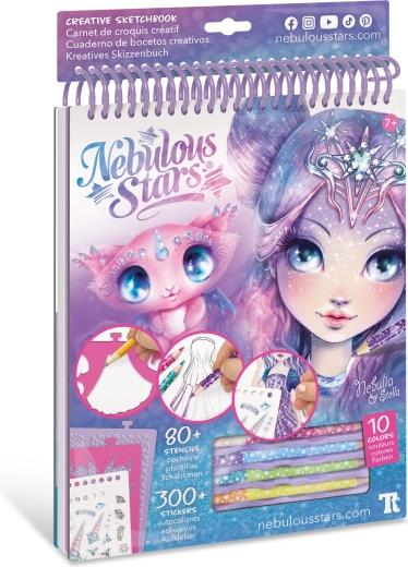 Carnet de croquis créatif Nebulous Stars Nebulia 30 × 22 cm