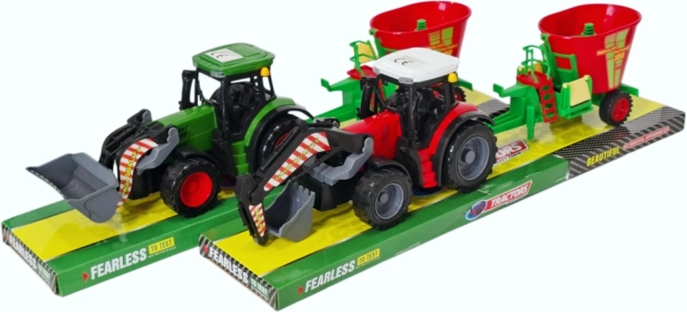 Tracteur avec machine agricole attelée - 1 pièce