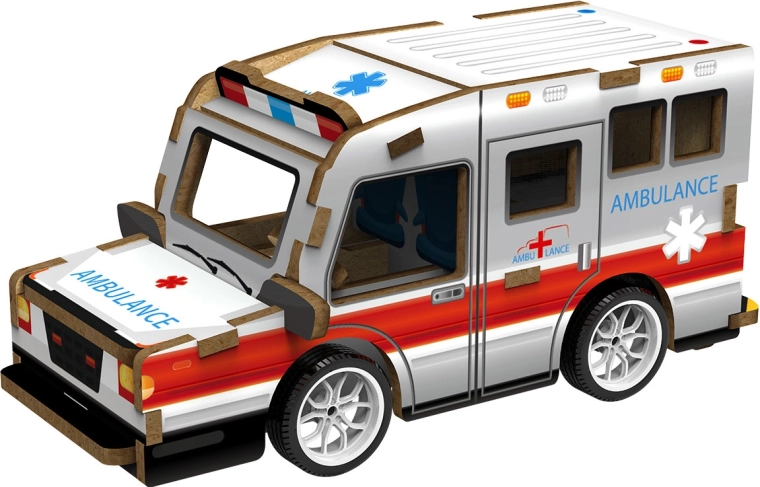 2Kids Toys puzzle 3D en bois ambulance