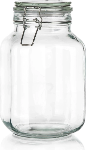 Bocal hermétique en verre avec fermeture à clip 2 l EREA
