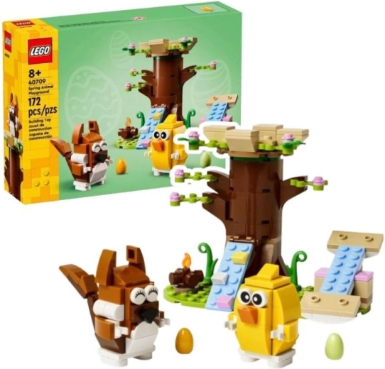 LEGO Aire de jeux printanière des animaux 40709