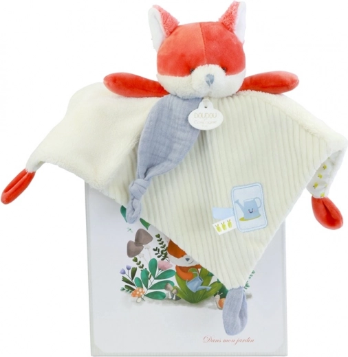 Coffret cadeau doudou renard Romarin 27 cm