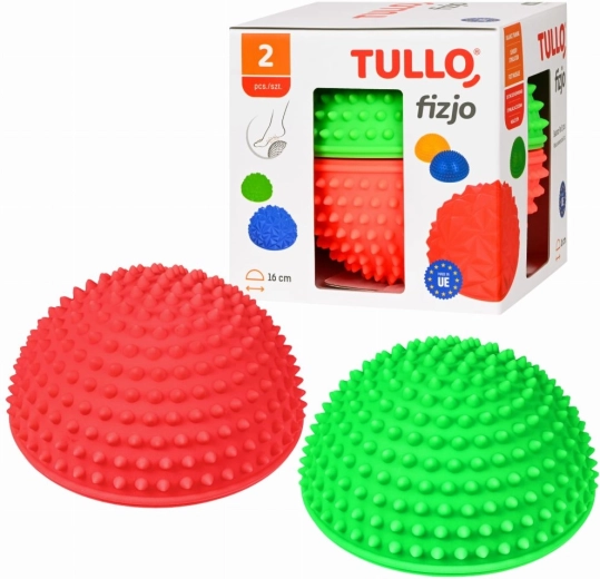 Tullo – lot de deux demi-sphères d’équilibre sensorielles à picots
