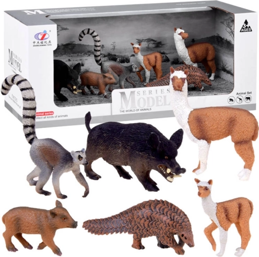 Ensemble de figurines de mammifères sauvages Safari - 6 pièces