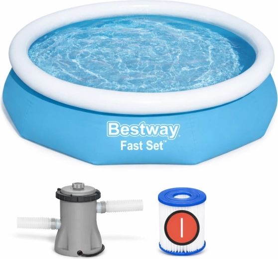 Piscine gonflable Bestway Fast Set avec pompe de filtration 305 × 66 cm
