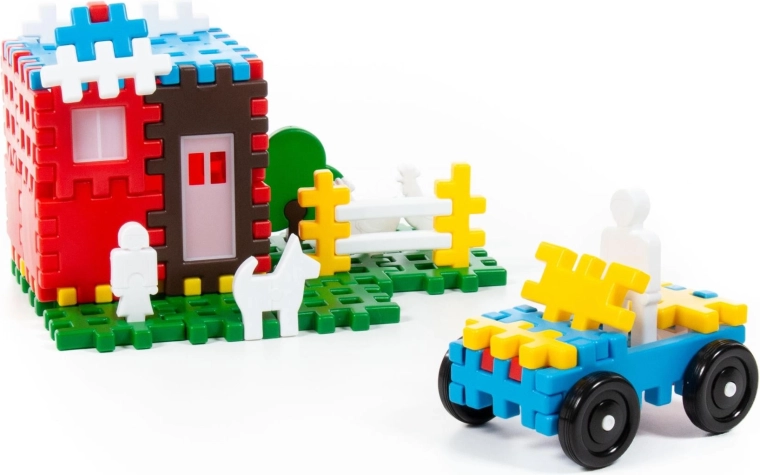 Construisez une maison, un jardin et une voiture