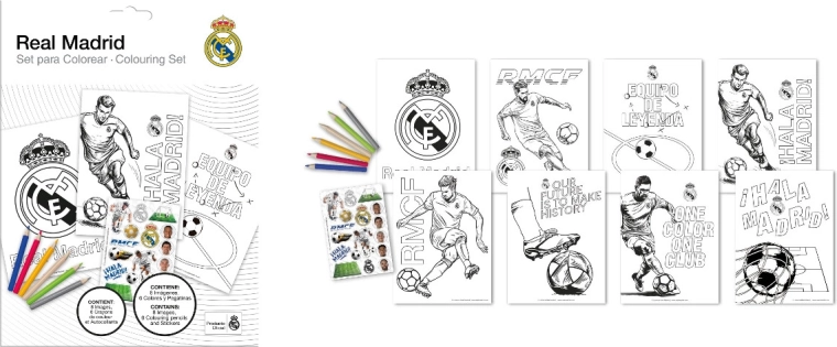 Coffret de coloriage REAL MADRID