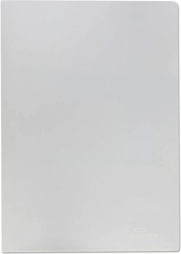 Chemise de classement A4 en L, mate transparente, 90 microns, 100 pcs