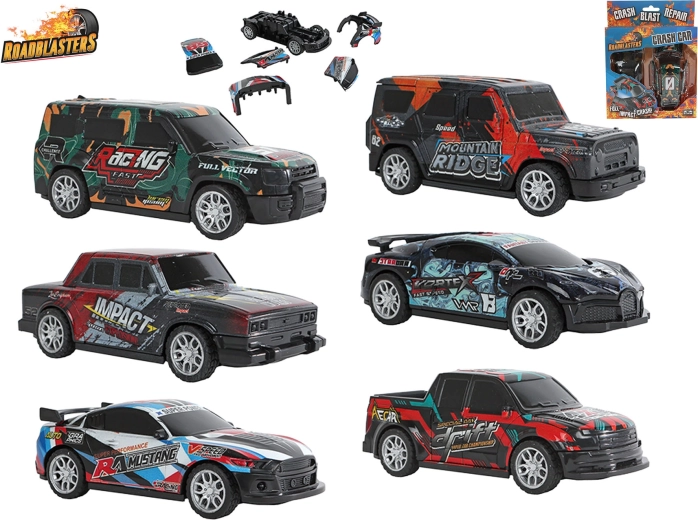 Voiture de crash Roadblasters à rétrofriction 13 cm