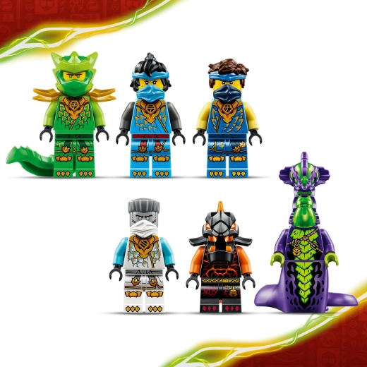 Six minifigurines NINJAGO
