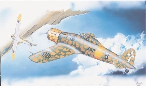Kit de maquette de l’avion Macchi M.C. 200 Saetta (16,1 × 21,2 cm)