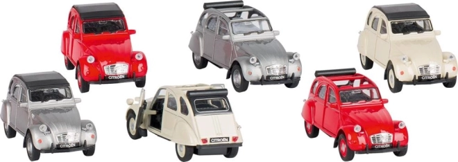 Modèle de voiture Citroën 2CV en métal