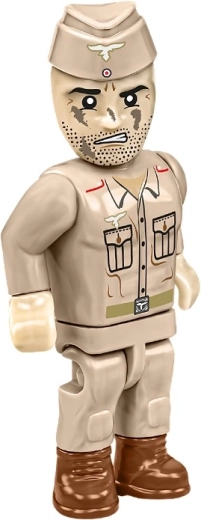 Minifigurine d’artilleur et accessoires