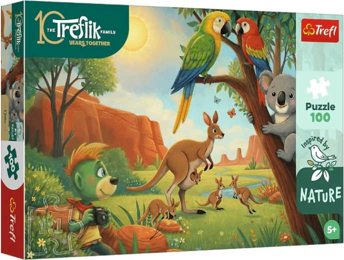 Puzzle Trefl InspiredByNature Koala et kangourous 100 pièces