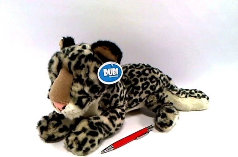 Panthère des neiges en peluche 28 cm - 1 pièce