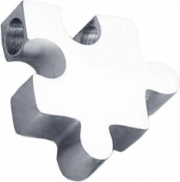 Pendentif puzzle en acier inoxydable chirurgical