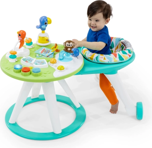 2-en-1 : centre d’activités avec siège et table d’activités