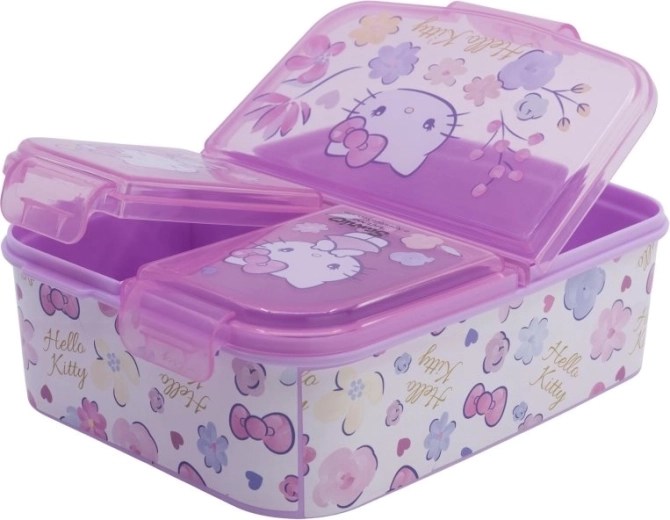 Boîte multi-encas Hello Kitty avec compartiments