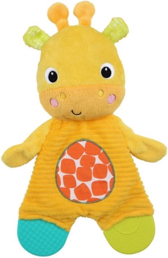 Bright Starts jouet de dentition en peluche Snuggle & Teethe éléphant pour bébés