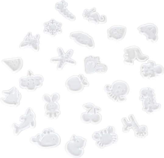 24 moules aux motifs amusants