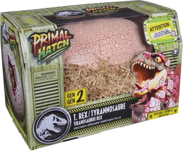 Primal Hatch T-Rex interactif sortant de l'œuf, gris