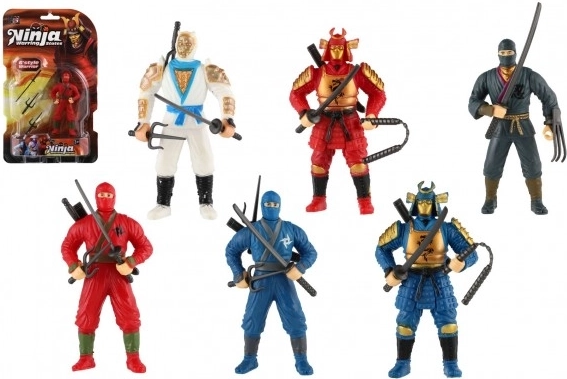 Figurine ninja avec accessoires 10 cm