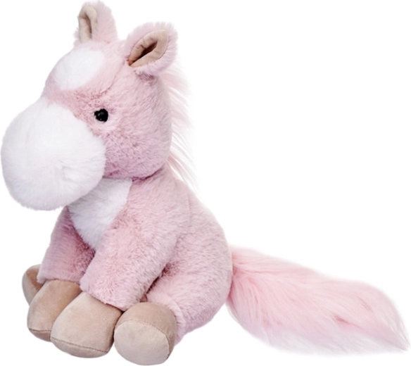 Âne en peluche Ricardo rose 30 cm