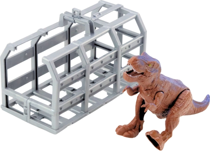 Cage et dinosaure articulé