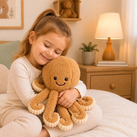 Une peluche toute douce pour les câlins