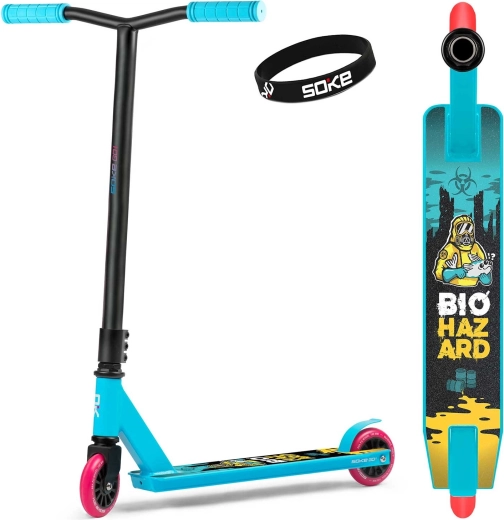Trottinette freestyle SOKE GO! turquoise