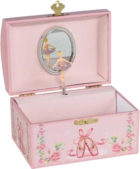 Goki boîte à musique à bijoux Chaussons de ballet – mélodie Le Lac des cygnes
