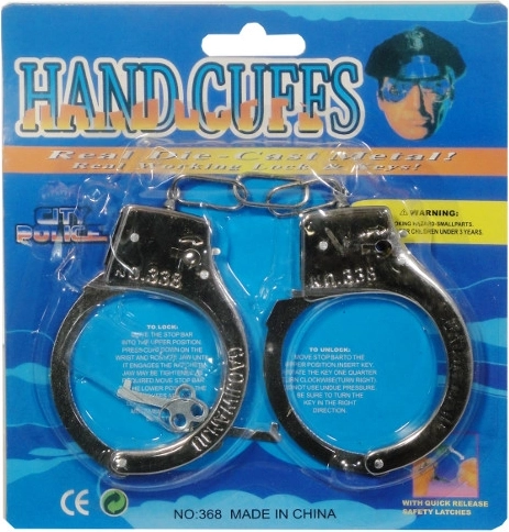 Menottes métalliques pour enfants avec clés