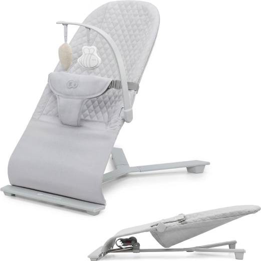 Transat bébé à bascule Kinderkraft MIMI Light Grey jusqu’à 9 kg
