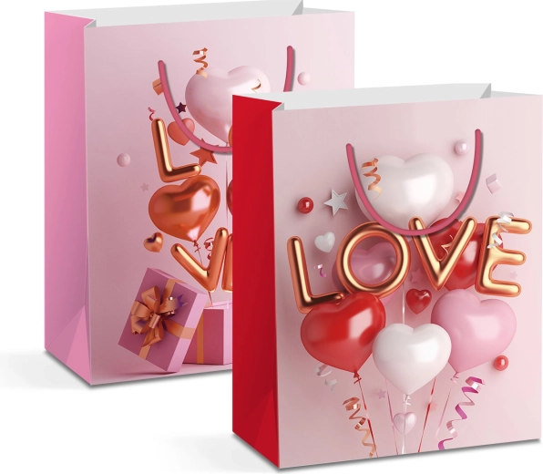 Sac cadeau en papier pour bouteille - 1 pièce