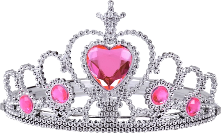 Couronne de princesse avec pierres roses
