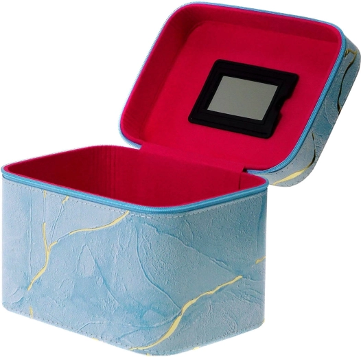 Miroir intégré à l’intérieur de la valisette