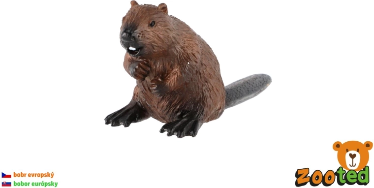 Castor d’Europe figurine en plastique 9 cm - 1 pièce