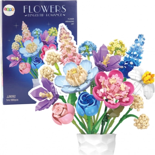 Jeu de construction fleurs – bouquet coloré 880 pièces