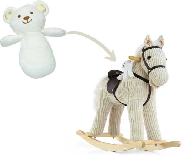 Le cheval voyage avec son ourson – compagnon