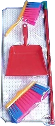 Ensemble balai, brosse et pelle Klein